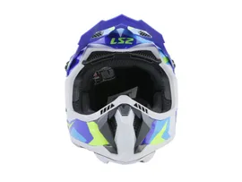 Мотошлем LS2 MX700 SUBVERTER EVO NIMBLE (бело-сине-желтый глянцевый, XS)